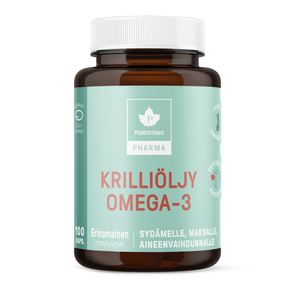 Puhdistamo Pharma Krilliöljy Omega-3 100 kaps