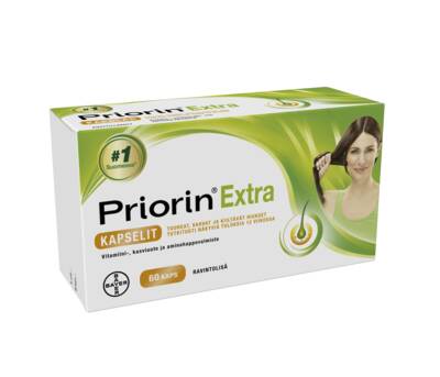 Priorin Extra -hiusravinne 60 tai 120 kapselia