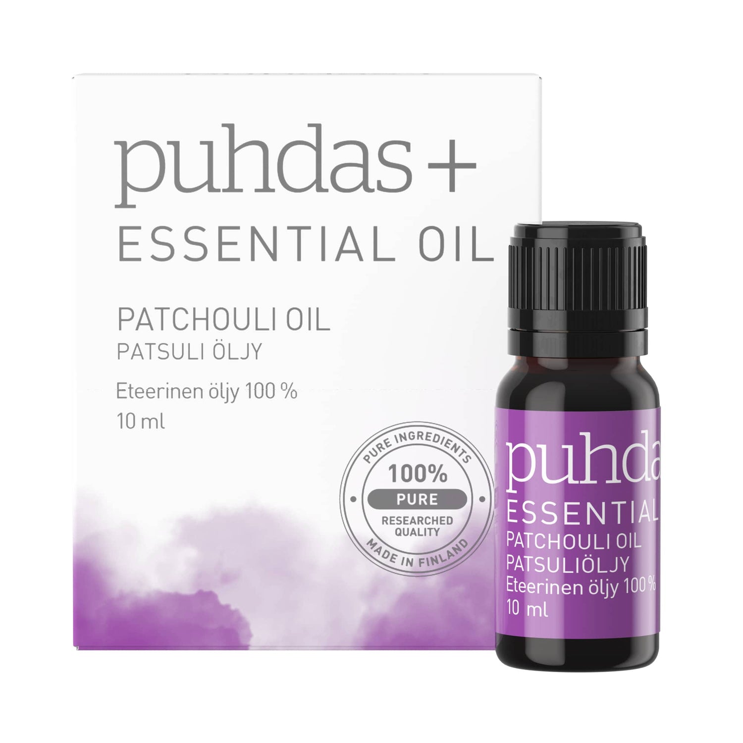 Puhdas+ Eteerinen patsuliöljy 10 ml