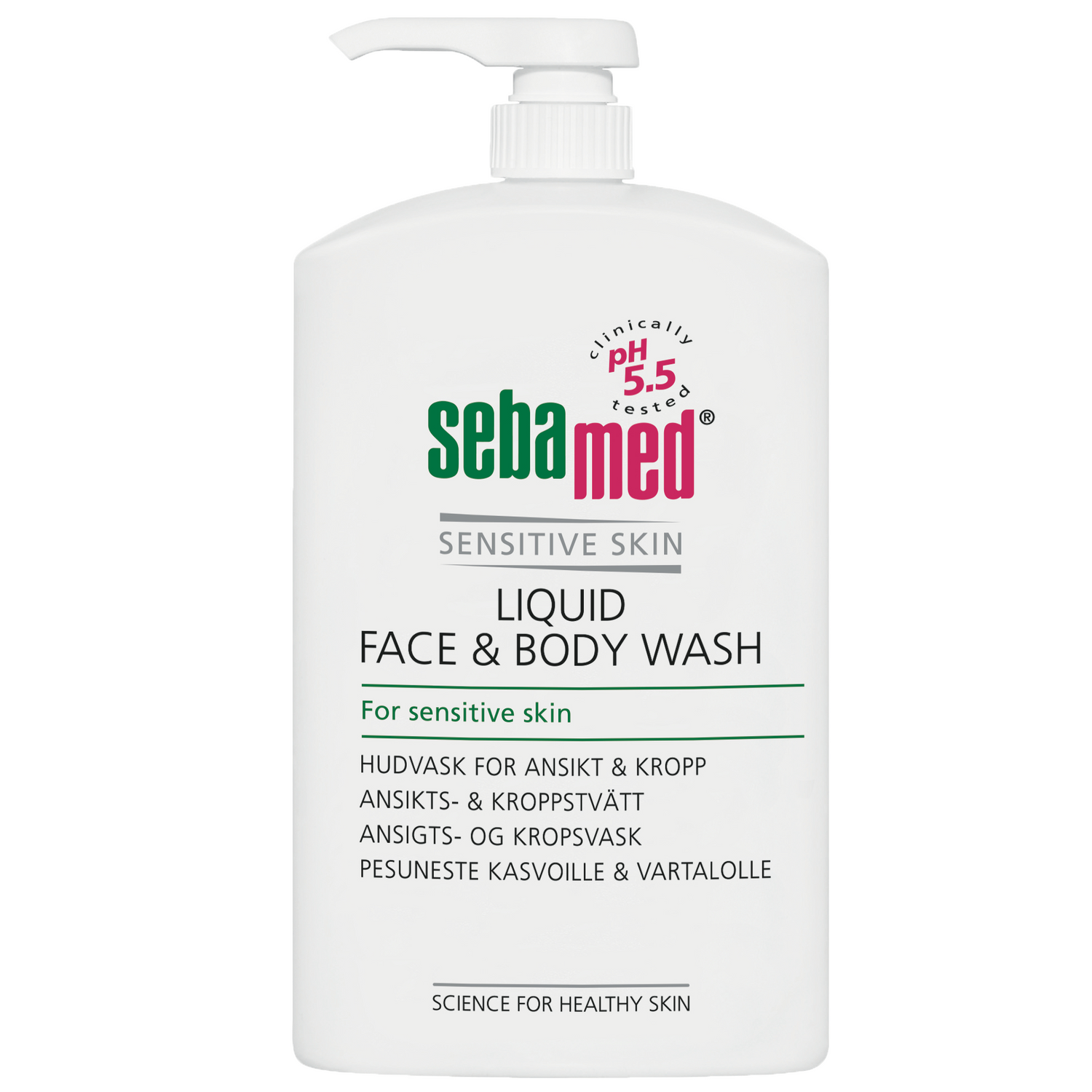 Sebamed Liquid Face & Body Wash -pesuneste 1000 ml pumppupullo