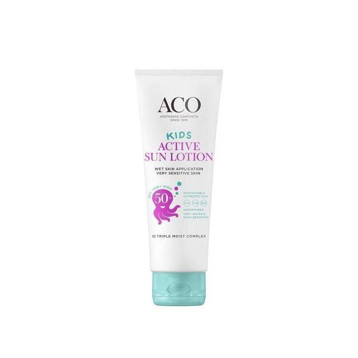 ACO Sun Kids Active Sun Lotion SPF50+ -aurinkovoide lapsille