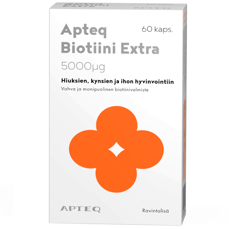 Apteq Biotiini Extra 5000 mikrog