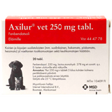 Axilur vet 250 mg tabletit