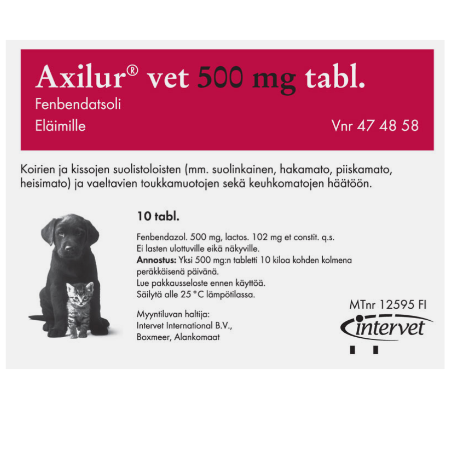 Axilur vet 500 mg tabletit