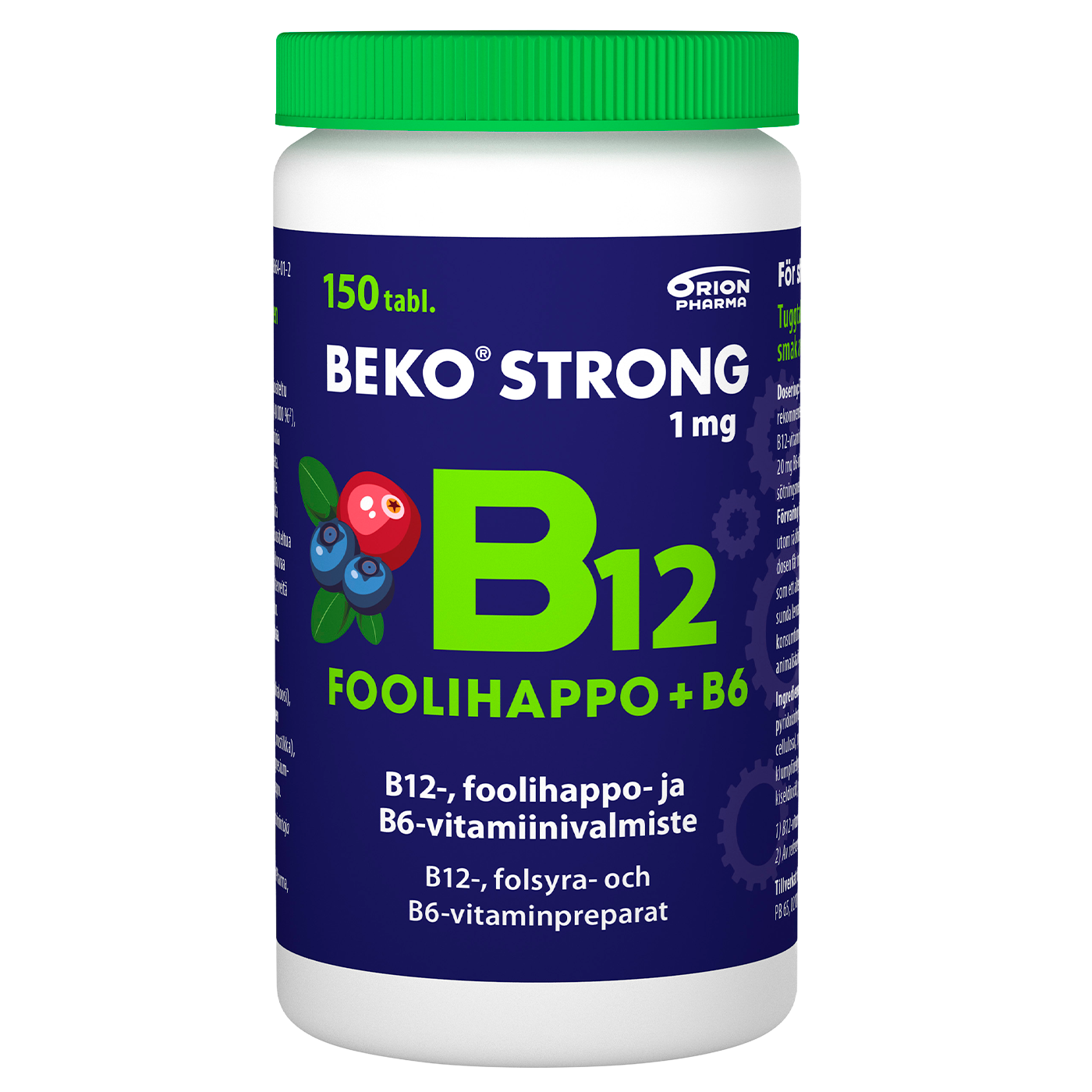 Beko strong B12 + Foolihappo + B6 Purutabletti - eri kokoja