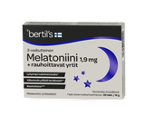 Bertil`s Melatoniini 1,9 mg + rauhoittavat yrtit 30 tabl.