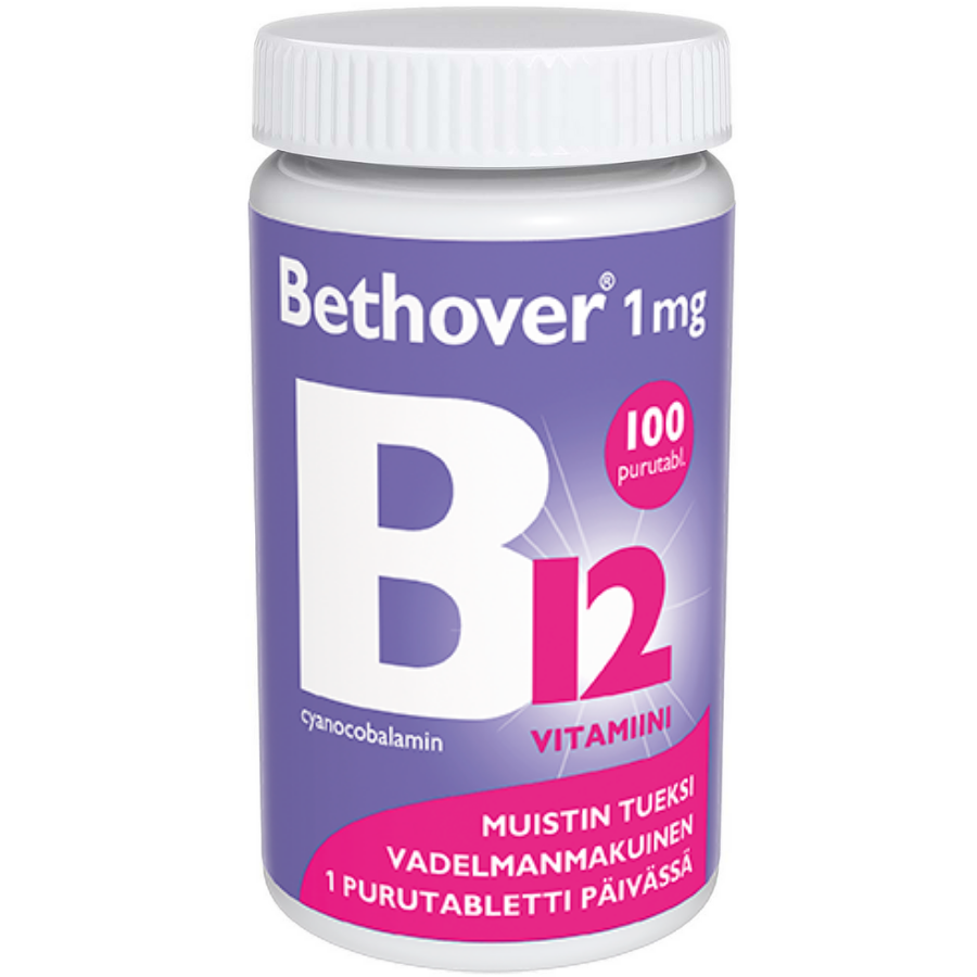 Bethover 1 mg B12-vitamiini -eri kokoja