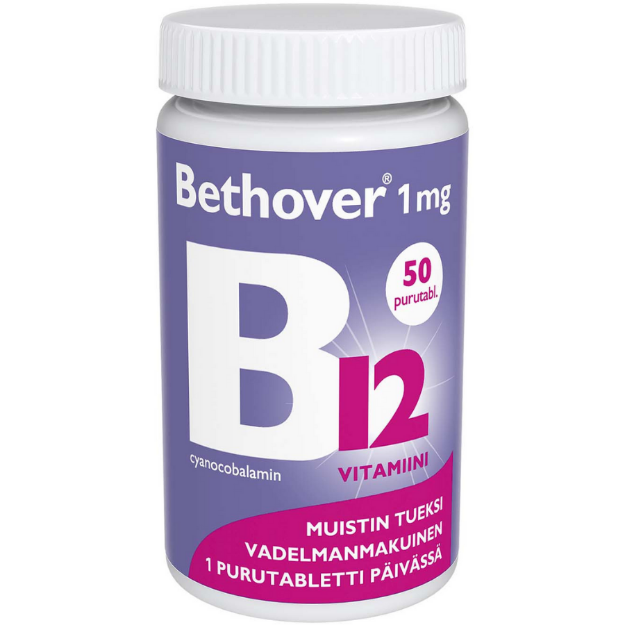 Bethover 1 mg B12-vitamiini -eri kokoja