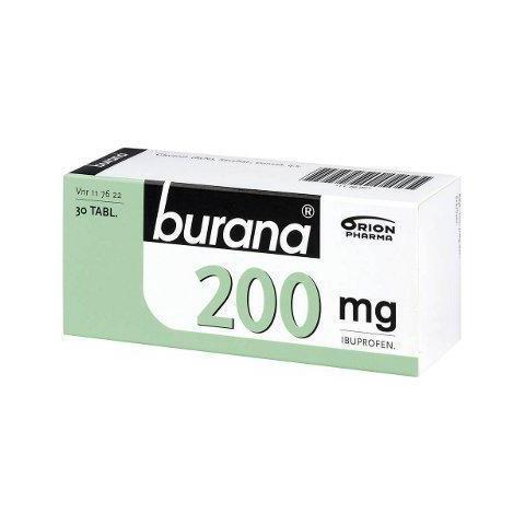 Burana 200 mg -tabletti -eri kokoja