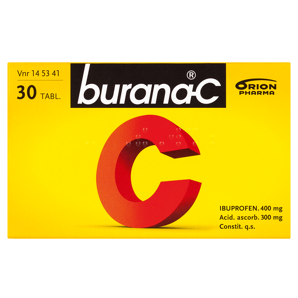 Burana-C  400/300 mg -tabletti -eri kokoja