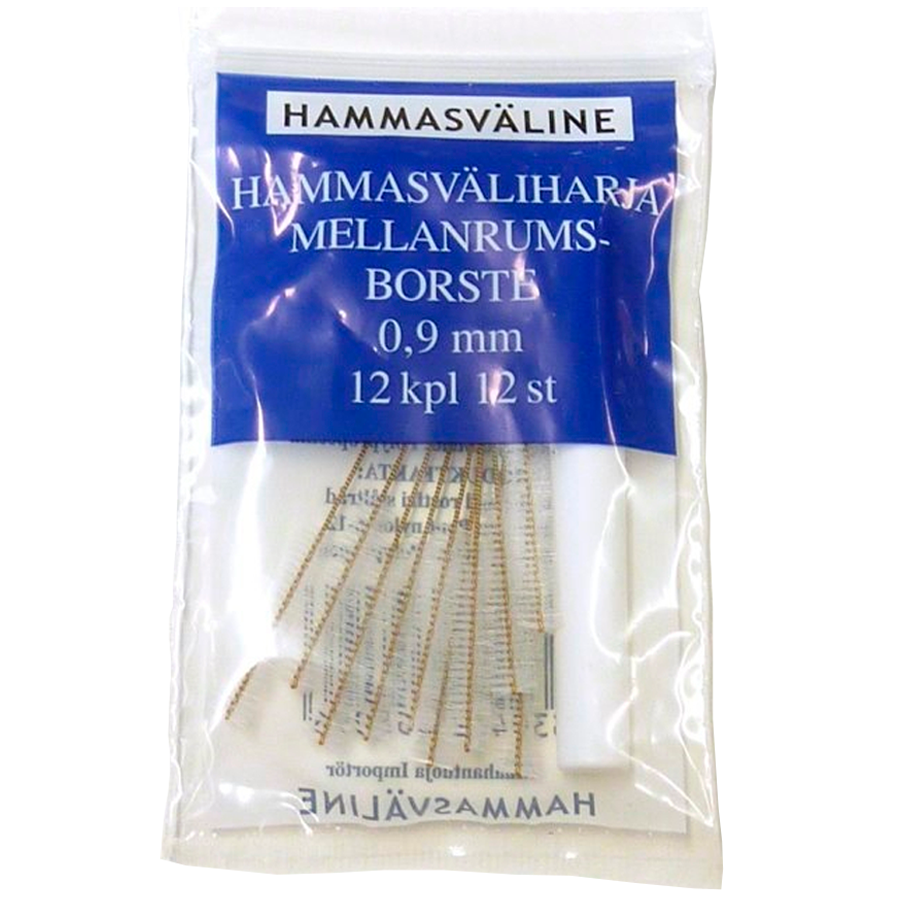 Doft hammasväliharja 0.9 mm tummansininen