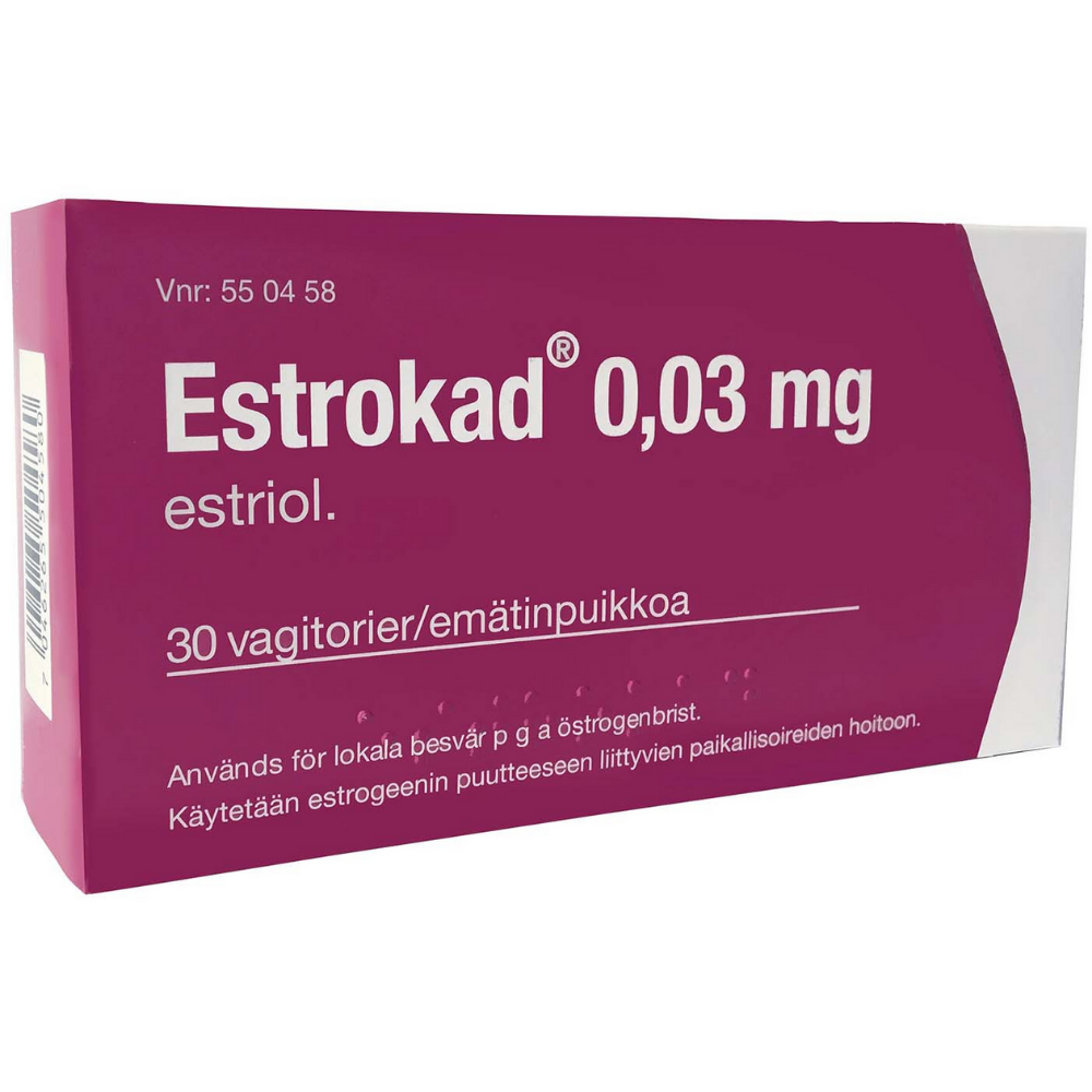 Estrokad 0,03 mg -emätinpuikot