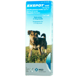 Exspot vet 715 mg/ml -paikallisvaleluliuos koirille -Eri kokoja