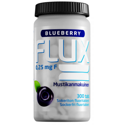 Flux Blueberry fluoritabletti -mustikanmakuinen imeskelytabletti