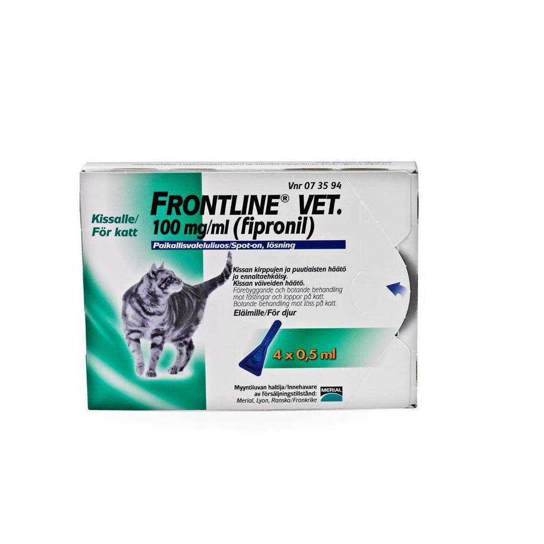 Frontline Vet 100 mg/ml -paikallisvaleluliuos kissalle/koirille