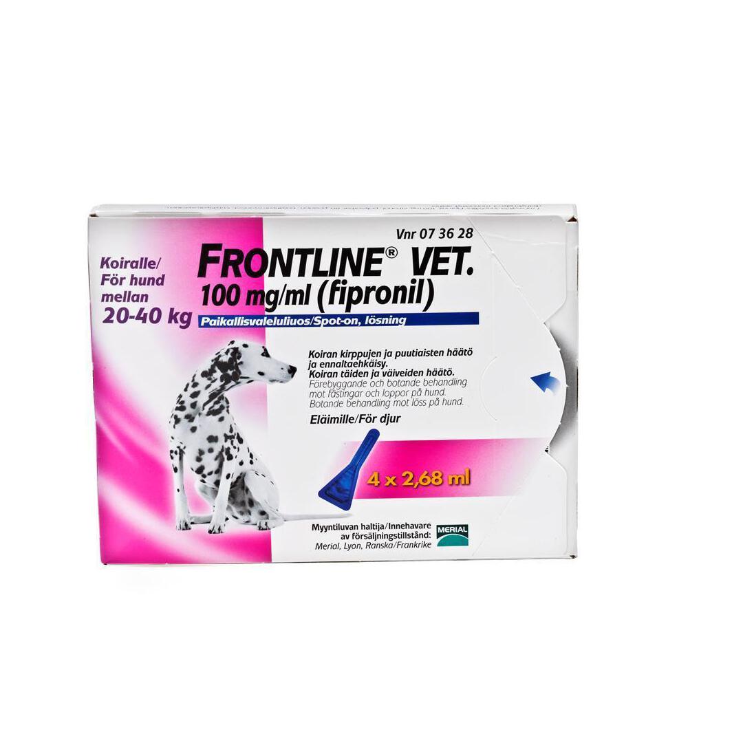 Frontline Vet 100 mg/ml -paikallisvaleluliuos kissalle/koirille