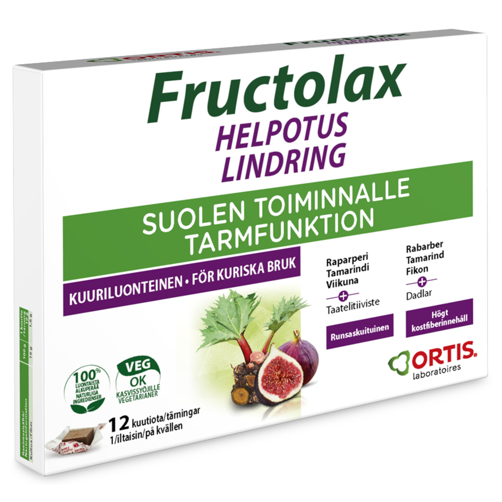 Fructolax Helpotus kuutio -eri kokoja