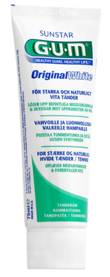 GUM VALKAISEVA HAMMASTAHNA ORIGINAL WHITE TOOTHPASTE 75 ML