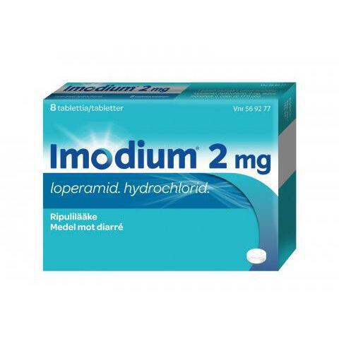 IMODIUM 2 mg ripulin hoitoon tabletti -eri kokoja