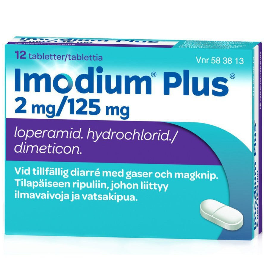 Imodium Plus  2/125 mg -eri kokoja