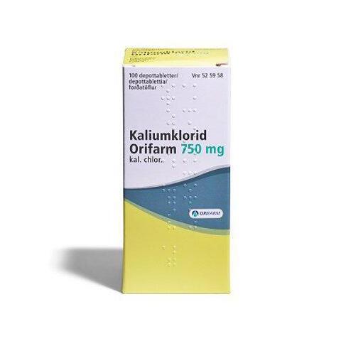 KALIUMKLORID ORIFARM 750 mg 100 / 250 tabl.