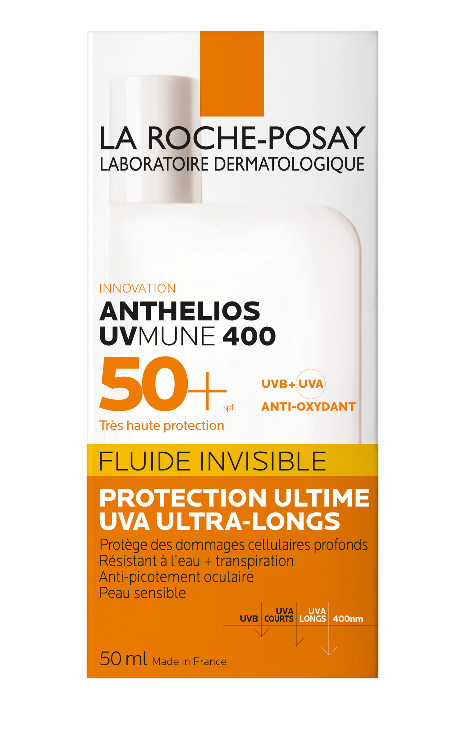 La Roche-Posay Anthelios UV-MUNE400 Ultra-Light SPF50+ kasvoille