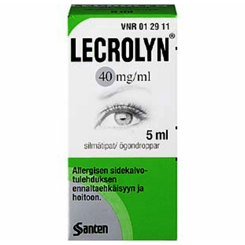 Lecrolyn 40 mg/ml silmätipat - eri kokoja