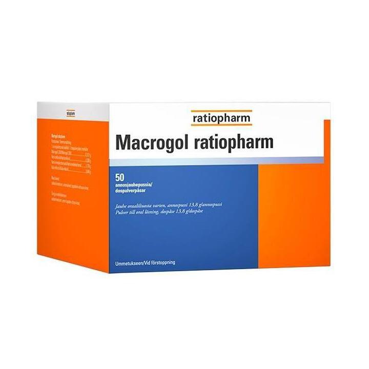 MACROGOL RATIOPHARM ANNOSPUSSI 13,8G eri kokoja