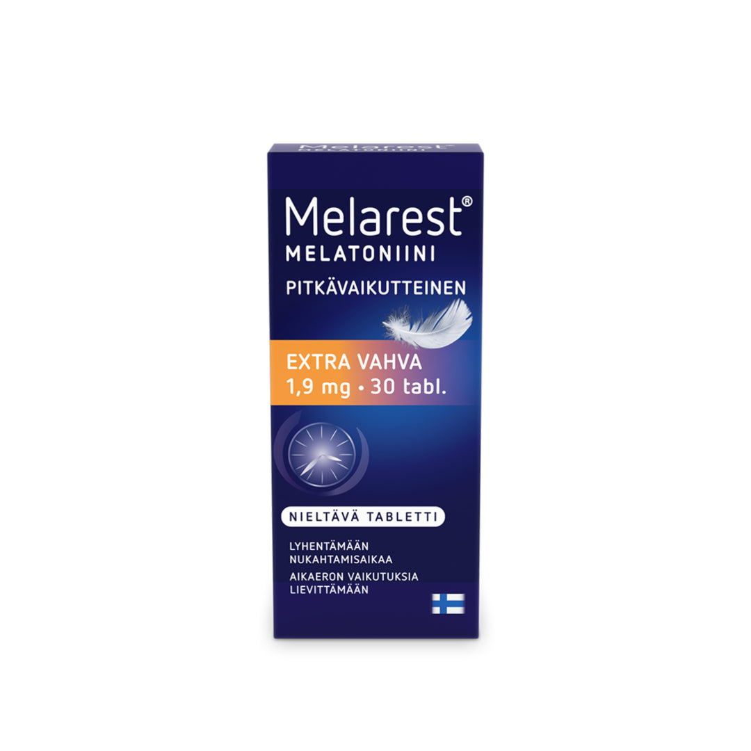 MELAREST MELATONIINI PITKÄVAIKUTTEINEN 1,9 MG - eri kokoja