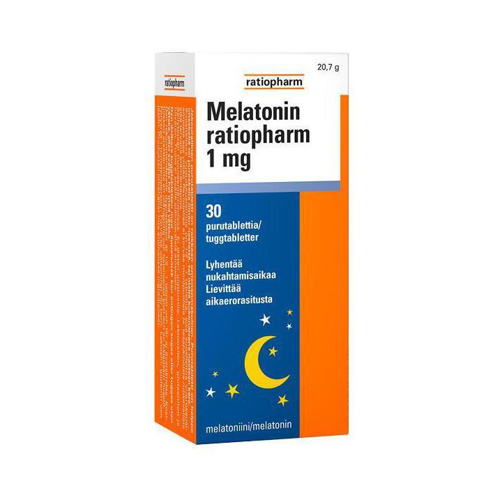 MELATONIN RATIOPHARM 1MG 30 PURUTABL