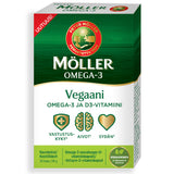 Möller Vegaani Omega-3 ja D3- vitamiini