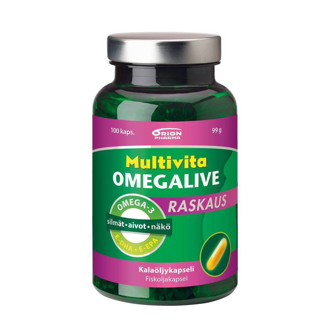 Multivita Omegalive raskaus 100 kaps