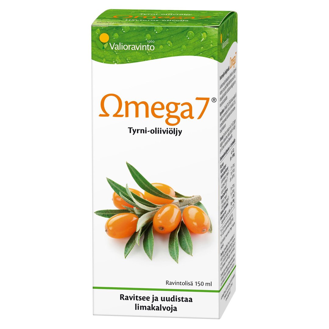 Omega 7 tyrni-oliiviöljy 150 ml