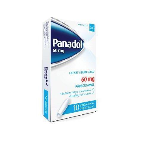 Panadol 60 mg -peräpuikot 10 kpl