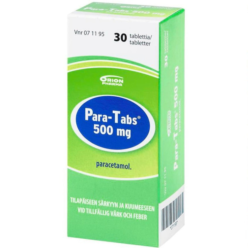 Para-Tabs 500 mg -tabletit eri kokoja