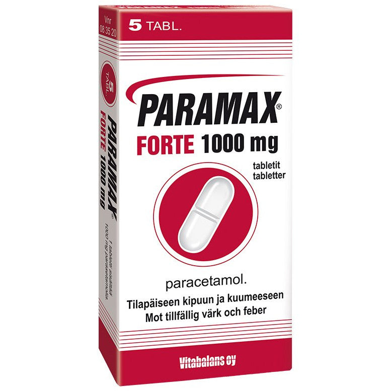 Paramax Forte  1000 mg -tabletit eri kokoja