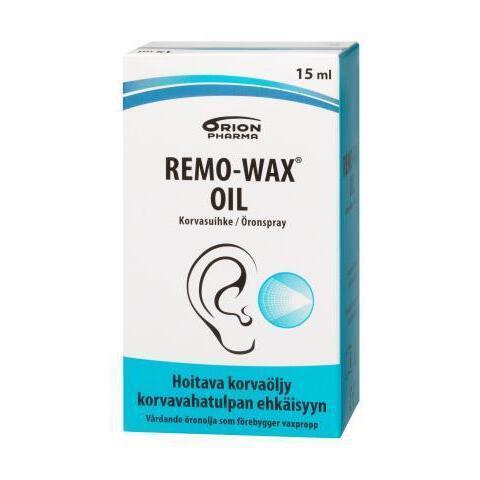 REMO-WAX OIL EAR SPRAY öljysyuihke korvakäytävien hoitoon 15 ml