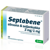 Septabene Sitruuna & seljankukka  3/1 mg imeskelytabletti