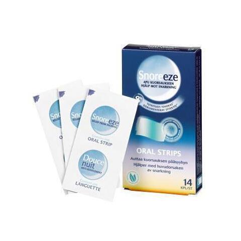 Snoreeze Oral Strips -suussa sulavat liuskat kuorsaukseen