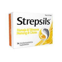 STREPSILS HUNAJA & SITRUUNA imeskelytabletti -eri kokoja