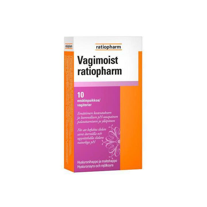 VAGIMOIST RATIOPHARM 10 emätinpuikkoa